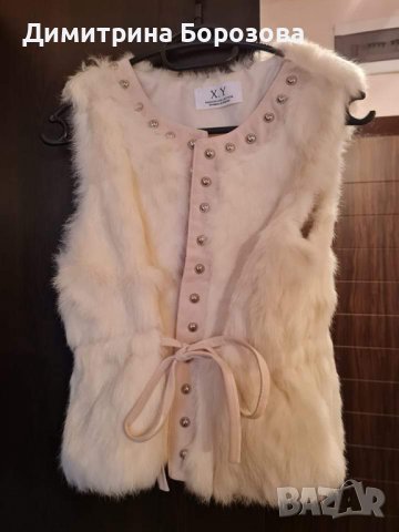 Пухено елече , снимка 2 - Елеци - 40028378