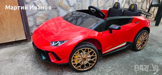 Продавам Акумулаторна Кола LAMBORGHINI HURACAN Червен 12V, снимка 2 - Електрически играчки - 55793181