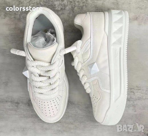 Бели кецове Valentino/BR121N, снимка 4 - Кецове - 53348394