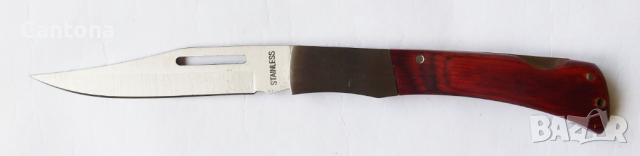 Нож сгъваем с дървена дръжка 89/199, снимка 1 - Ножове - 36231827