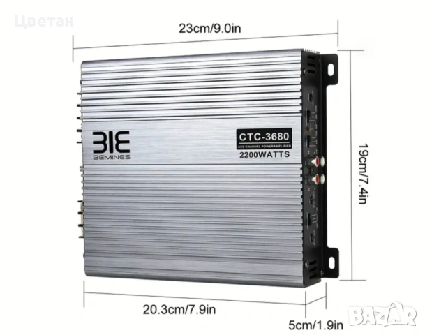 авто стерео усилвател Bemines CTC-3680