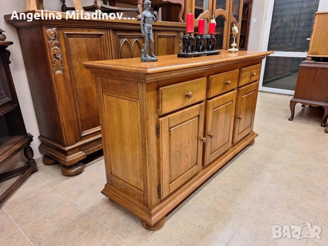 Луксозен комод, скрин, бюфет, шкаф дъб масив , снимка 3 - Шкафове - 52711841
