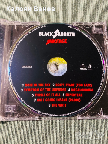 Black Sabbath,Ozzy Osbourne, снимка 5 - CD дискове - 36249237