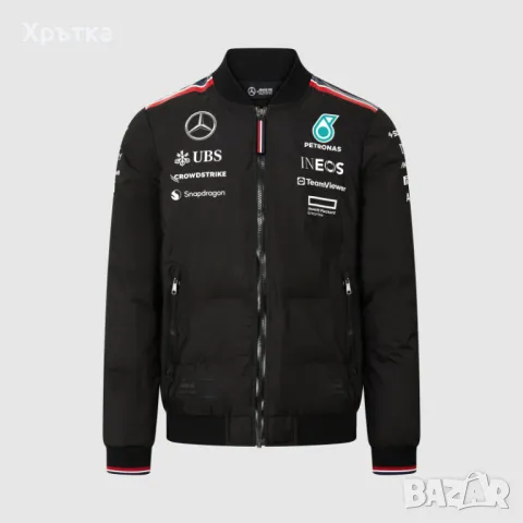 Mercedes AMG F1 Team Bomber - Оригинално мъжко яке размер L, снимка 1