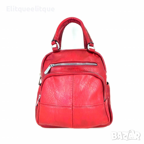 Дамска раница-чанта от висококачествена еко к о ж а 2в1, снимка 6 - Раници - 52346614