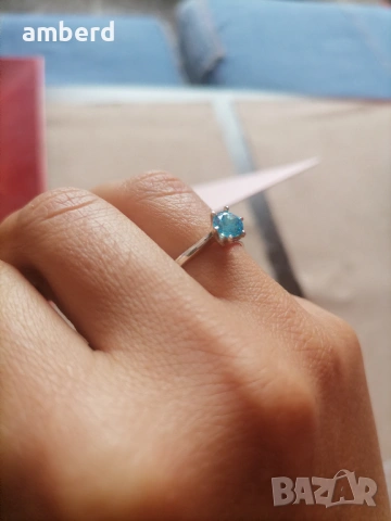 Нежен и елегантен сребърен пръстен - модел R062, снимка 3 - Пръстени - 53614259