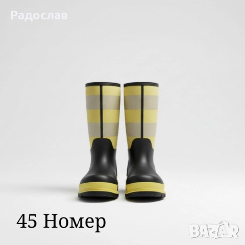 Висококачествени защитни ботуши BLACK/YELLOW – сигурна защита и комфорт при всякакви условия!, снимка 6 - Мъжки ботуши - 52012449