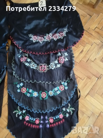 Стари неизползвани престилки изработени ръчно. Престилка фъкана бродерия, жълт вълнен плат. я , снимка 5 - Антикварни и старинни предмети - 51550513