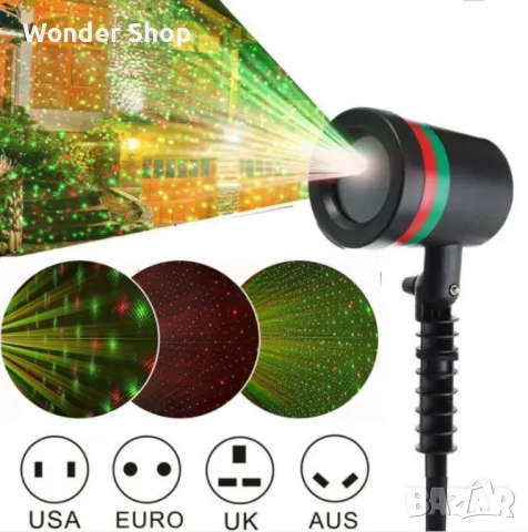 🎄 Промоция на Коледна украса! 🎄  ✨ Лазерен прожектор за Коледна украса, снимка 3 - Декорация за дома - 47445171