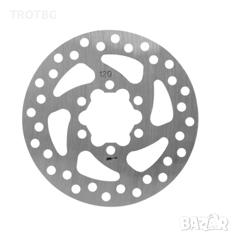120mm спирачен диск със 6 болта за Segway ZT3 Pro, снимка 3 - Части за велосипеди - 53061141
