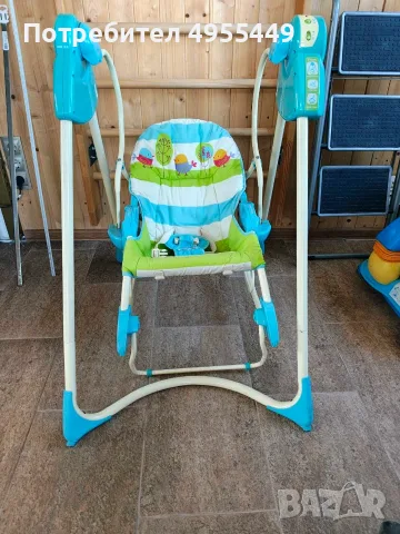 бебешка мултифункционална люлка Fisher-Price 3-in-1 Swing 'N Rocker., снимка 2 - Детски люлки - 56194192