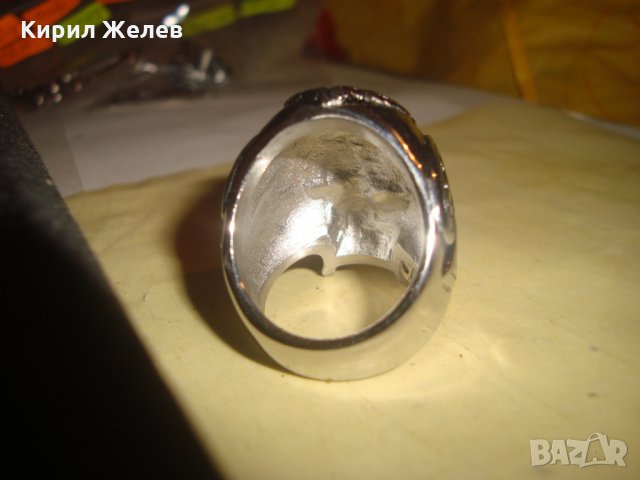 ХЕВИ МЕТАЛ ПРЪСТЕН от НЕРЪЖДАЕМА БЛАГОРОДНА СТОМАНА НОВ МОДЕН 25027, снимка 4 - Пръстени - 34339492