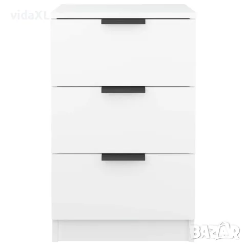 vidaXL Нощни шкафчета, 2 бр, Бял, 40x36x65 см, снимка 5 - Шкафове - 56147966