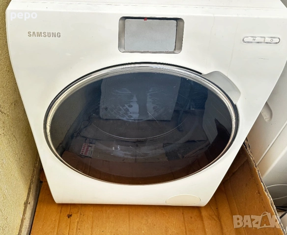 Пералня Samsung Crystal Blue WW10H9600EW, Smart Control WiFi, 10 кг, 1600 об/мин, Клас A+++(-50%), снимка 3 - Перални - 53556226