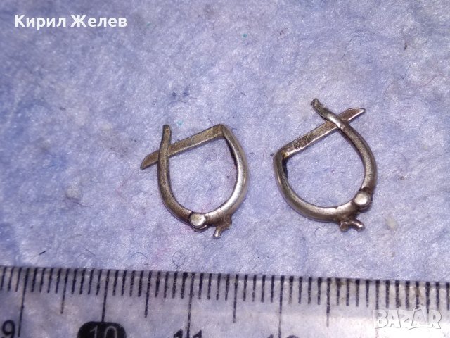 АНГЛИЙСКИ ВИНТИДЖ АРТ СРЕБЪРНИ ОБЕЦИ СРЕБРО 925 РЪЧНА БИЖУТЕРСКА ИЗРАБОТКА 38275, снимка 3 - Обеци - 40940683