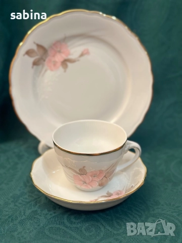 Троен сет на Oscar Schaller & Co, Bavaria, снимка 5 - Сервизи - 52979562