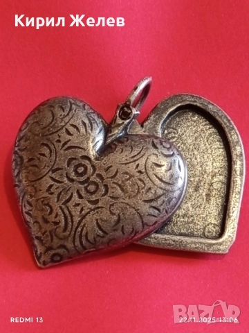 РОМАНТИЧНА ВИСУЛКА СЪРЦЕ ❤️ КРАСИВА ОРНАМЕНТИКА 52162, снимка 2 - Колиета, медальони, синджири - 52501864