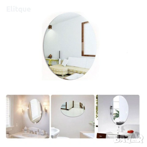 Самозалепващо се акрилно огледало Овал / Правоъгълник, снимка 7 - Други стоки за дома - 53127728