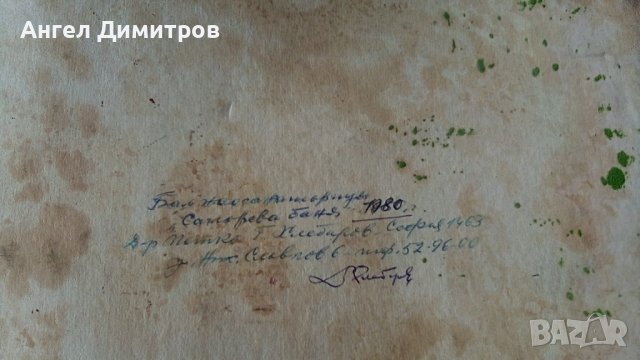 Хлебаров Сепарева баня маслена картина 1980 г, снимка 3 - Картини - 41022111