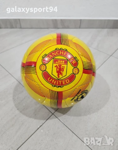 Футболна топка Манчестър 19лв Милан, Ювентус, Барселона Челси, Мадрид, снимка 2 - Футбол - 50801044