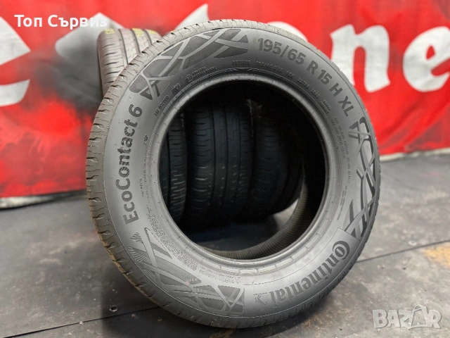 195 65 15, Летни гуми, Continental EcoContact6, 4 броя, снимка 5 - Гуми и джанти - 53620291