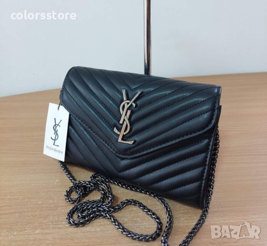  Луксозна Черна чанта YSL код SG67ZA, снимка 6 - Чанти - 32630599