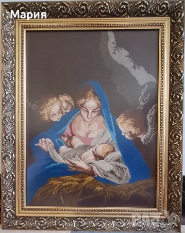 „Мадоната с Младенеца“, снимка 3 - Гоблени - 55708982
