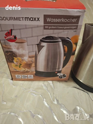 Електрическа кана GOURMETmaxx - 1.8 л - неръждаема стомана, снимка 5 - Кани - 52868817