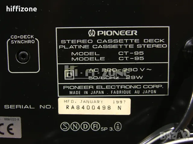 ДЕК Pioneer ct-95 /1, снимка 9 - Декове - 50393417