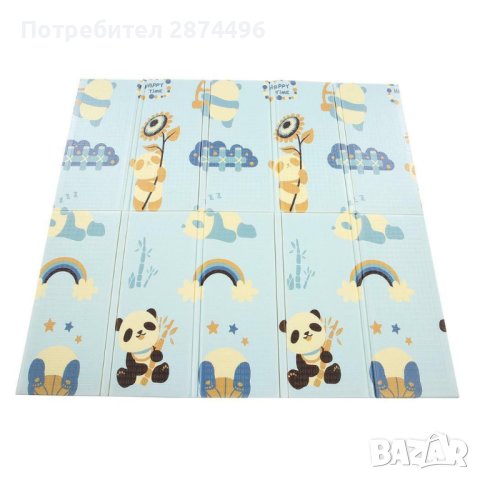 3886ПАНДИ И СЪРНИЧКИ   Двулицево детско килимче, снимка 13 - Други - 41642904