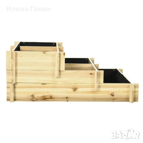 Повдигната леха Outsunny, сандъче за цветя, 3-етажна, отвор за дренаж, снимка 4 - Саксии и кашпи - 50733034