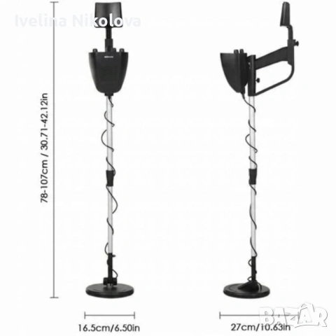 Водоустойчив металотърсач за злато, сребро, монети и съкровища K-1374, снимка 4 - Друга електроника - 53646615