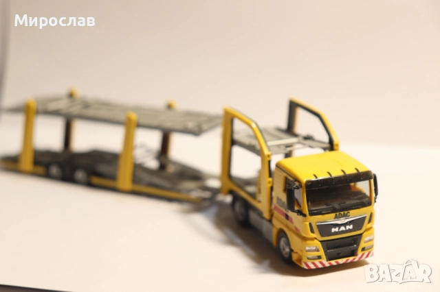 HERPA H0 1/87 MAN КАМИОН МОДЕЛ ВЛЕКАЧ АВТОВОЗ, снимка 9 - Колекции - 52636044