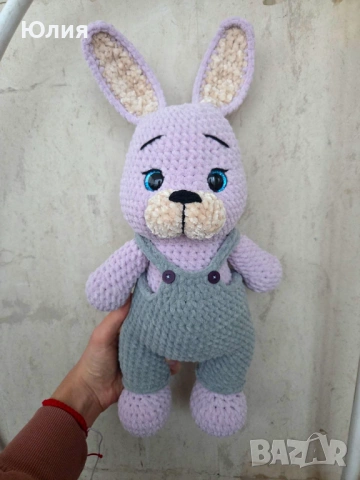 Плюшени зайчета, плетена играчка, ръчна изработка, снимка 5 - Плюшени играчки - 53860547