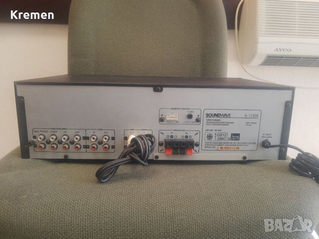 Усилвател SOUNDWAVE  A 1100 R, снимка 3 - Ресийвъри, усилватели, смесителни пултове - 41685554