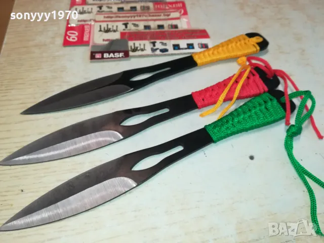 ТРИ НОЖА ЗА КОЛЕКЦИЯ ИЛИ ПОЛЗВАНЕ 2102251037, снимка 6 - Ножове - 49218627