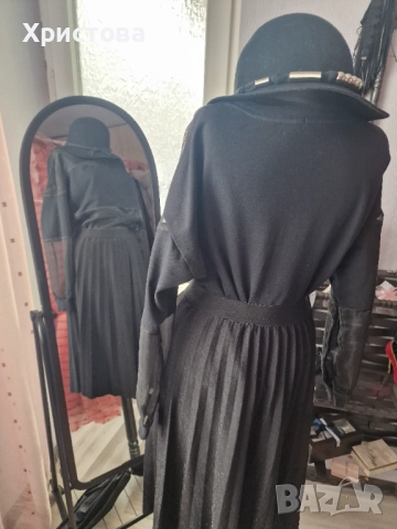 Блуза в черно с тюлен ръкав - 8,00лв., снимка 4 - Блузи с дълъг ръкав и пуловери - 52337443