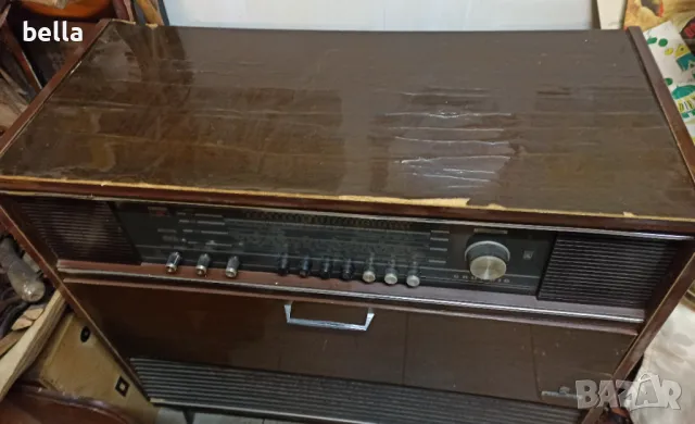Колекционерски великолепен радио с грамофон шкаф Grundig Senderwahl , снимка 7 - Радиокасетофони, транзистори - 49465832