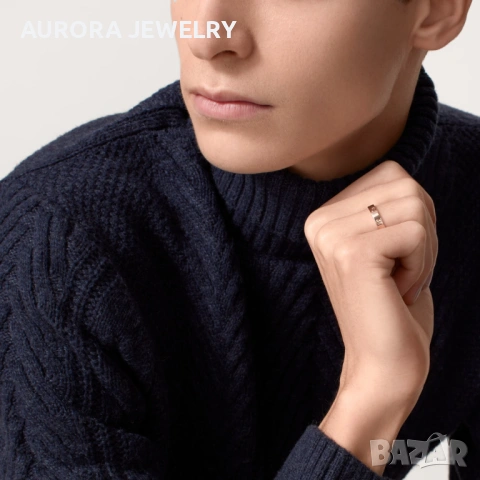 CARTIER Love Band Rose Gold Пръстен, снимка 9 - Пръстени - 53238607