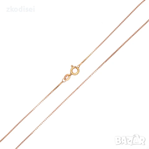 Златен синджир 3,38гр. 58,6см. 14кр. проба:585 модел:29273-1, снимка 1