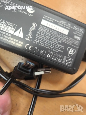 SONY AC-L10C AC POWER ADAPTOR , снимка 3 - Батерии, зарядни - 50574857