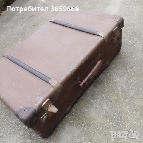 Куфар  от жакард от 1966г, снимка 13 - Антикварни и старинни предмети - 40626377