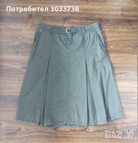 Ajay By Liu Jo Памучна миди карго пола с колан Размер XL, снимка 2 - Поли - 42550300