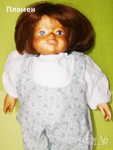 Колекционерска кукла 1987 ZASAN WOOD HABENE SWITZERLAND , снимка 4 - Колекции - 51946197