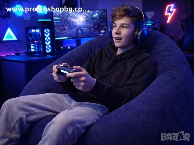 Ергономично надуваемо кресло, фотьойл, барбарон пуф, 100x100x65 см, включена помпа, С ИЗБОР НА ЦВЯТ, снимка 6 - Други стоки за дома - 51466859