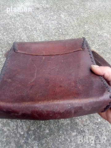 Стара кожена чанта, снимка 5 - Антикварни и старинни предмети - 40918778