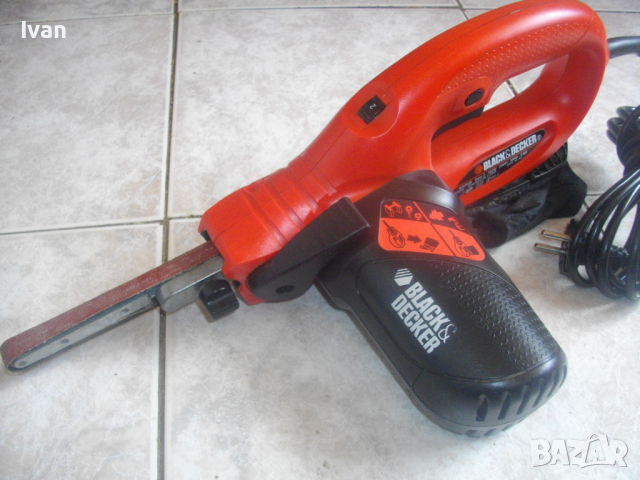 Оригинален Английски 350 Вата-Мини Лентов Шлайф-Електрическа Пила-Black Decker K293E-Почти Нов