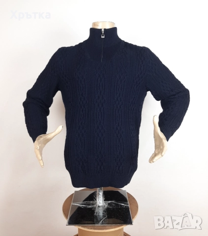 Dale of Norway Hoven - Оригинален мъжки пуловер с цип размер L, снимка 4 - Пуловери - 52514934