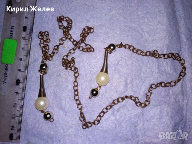 ФЕШЪН - АРТ ВЕРИЖКА ТИП ДЕКОРАТИВНО КОЛАНЧЕ с ЕФЕКТНИ ВИСУЛКИ 38659