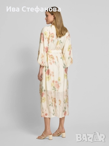 Нова елегантна ежедневна дълга женствена нежна рокля вискоза , снимка 7 - Рокли - 51684381